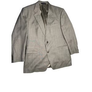 Burberry's Men's Suit Jacket 43R 100% Wool Vintage Made in USA 1998 Tan